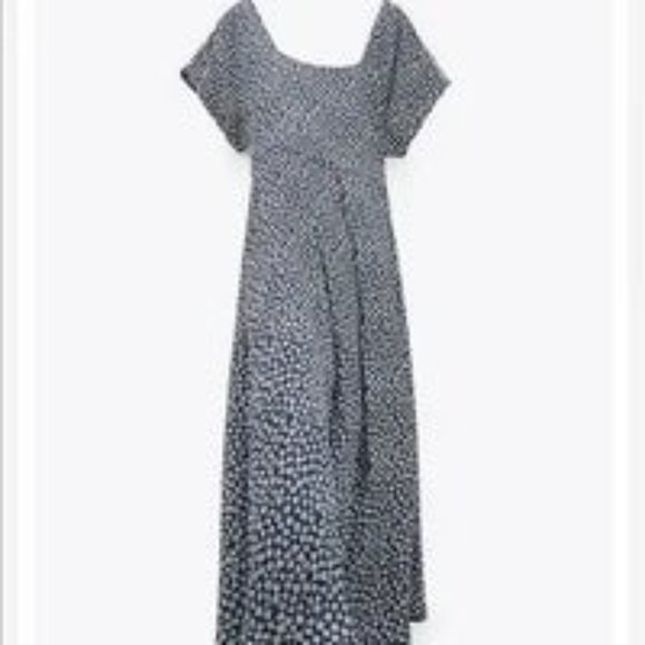 Zara Floral Print Midi Dress Size Small - Picture 7 of 14